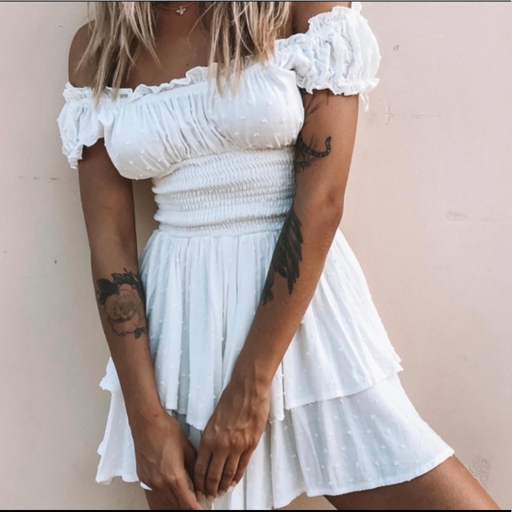Princess Polly Love Galore White Romper